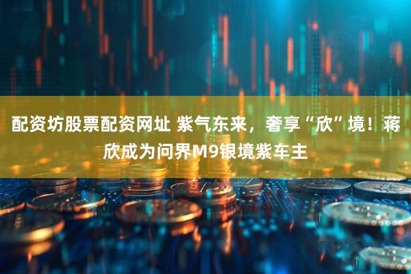 配资坊股票配资网址 紫气东来，奢享“欣”境！蒋欣成为问界M9银境紫车主